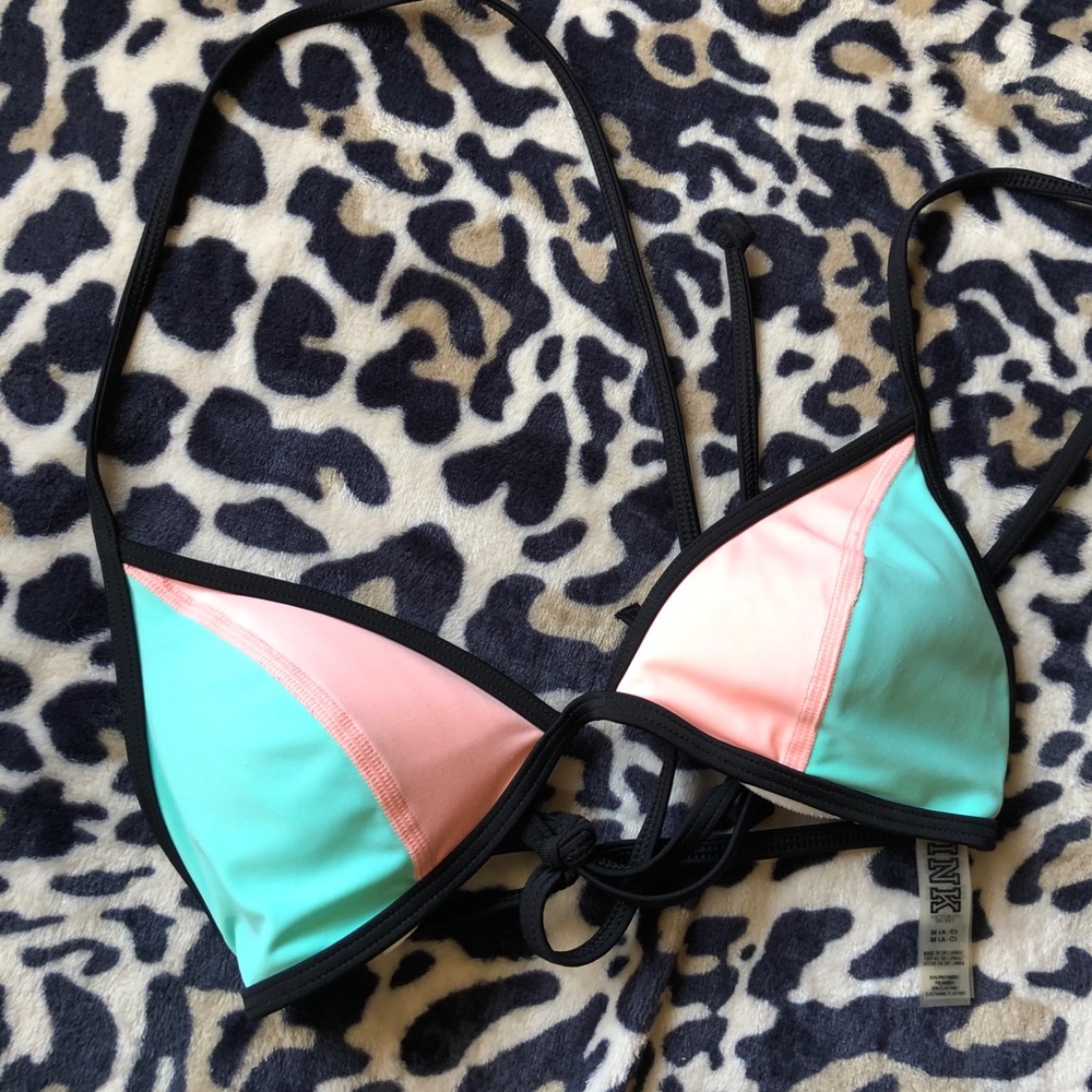Multi Color PINK Bikini Top